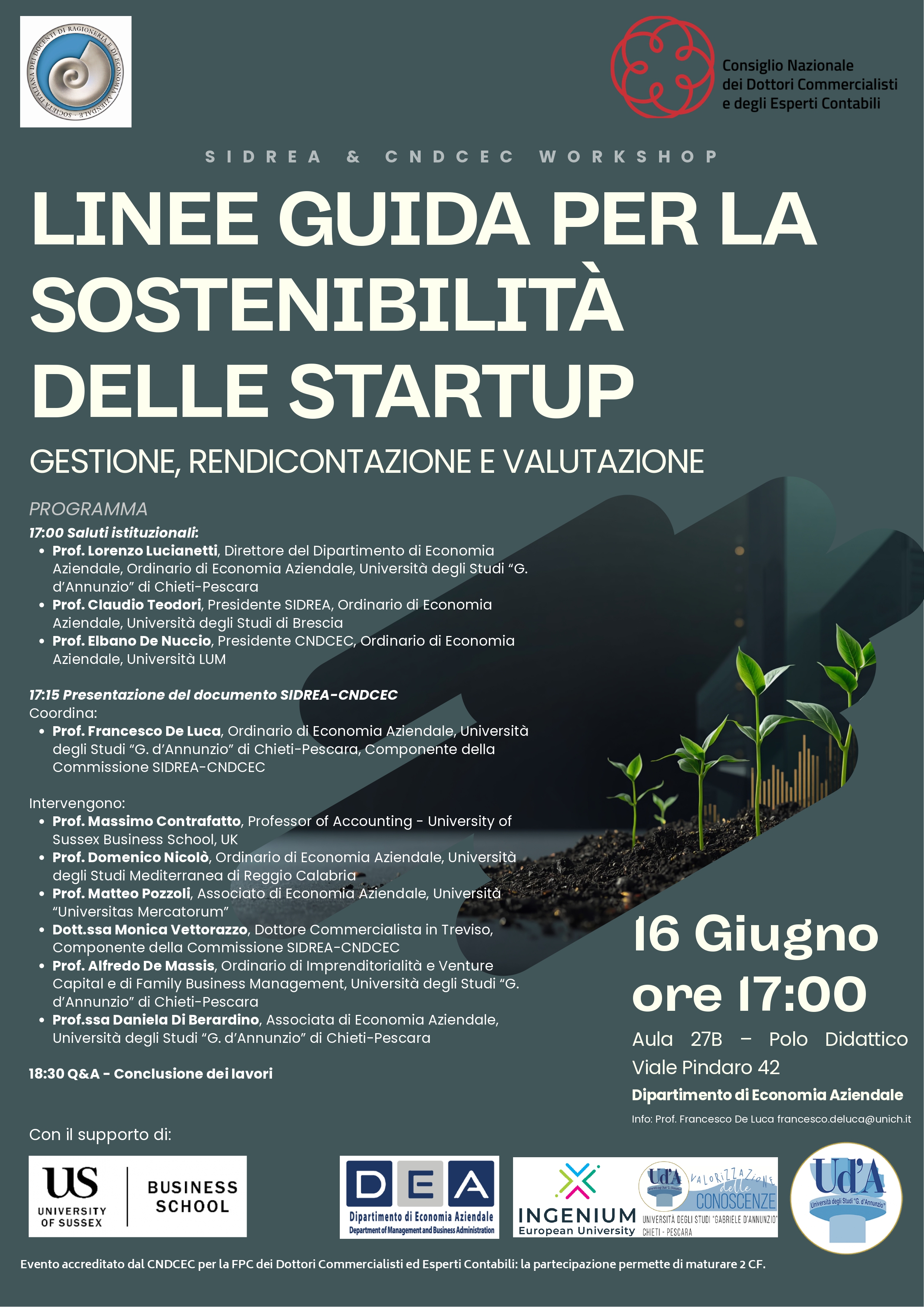 Locandina Linee  Guida Startup - Pescara